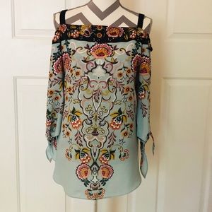 🌷3/4 off shoulder flowy tops